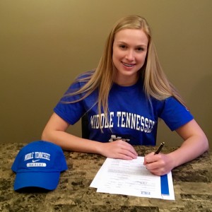 Breanna Jager signs with MTSU 2016