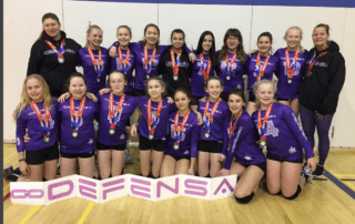 Defensa girls volleyball 13U teams won Silver and Bronze 2017