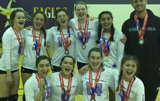 Defensa girls volleyball 14U White Gold Burgarski Cup