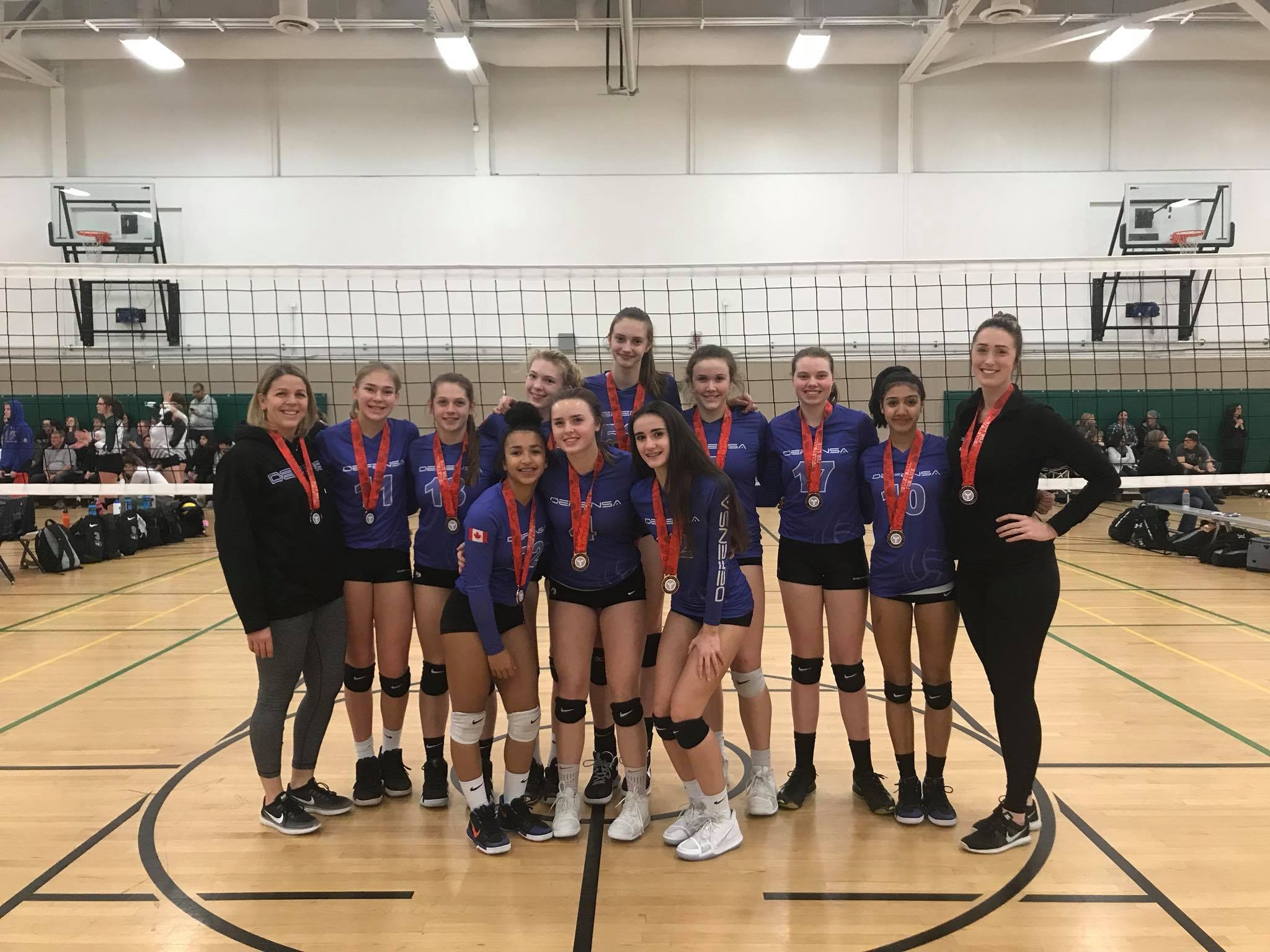 Burlington Defensa girls volleyball 15U wins Bronze