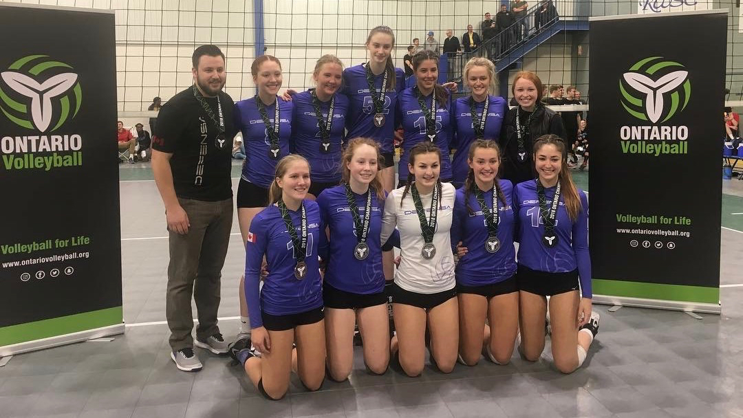 Burlington Defensa girls volleyball 18U wins Silver