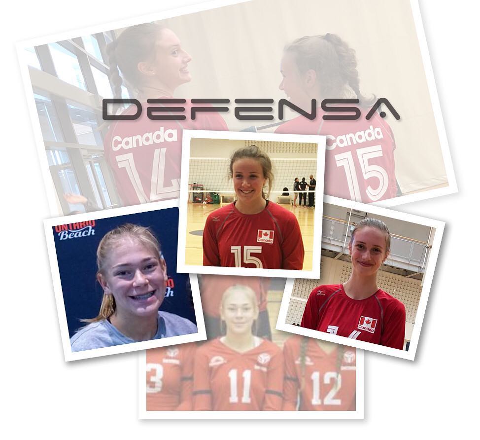 Burlington Defensa girls volleyball players Team Canada