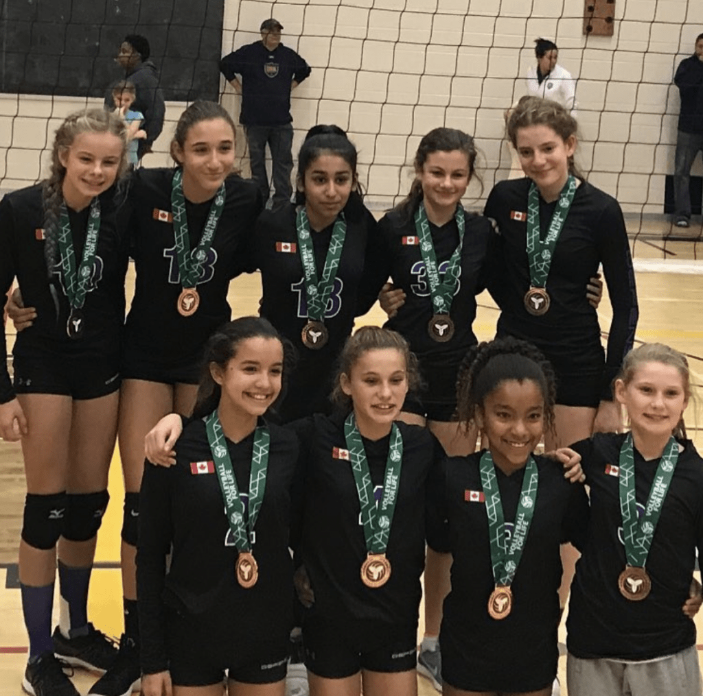 Burlington Defensa girls volleyball 13U wins Bronze