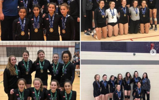 Burlington Defensa girls volleyball team win medals