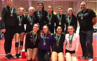 Burlington Defensa girls volleyball 15U Purple wins Bronze