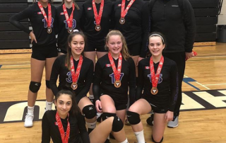 Burlington Defensa girls volleyball 14U Purple wins Bronze