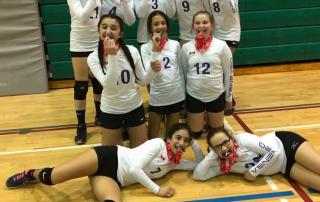 Defensa girls volleyball 12U wins Silver in Burlington
