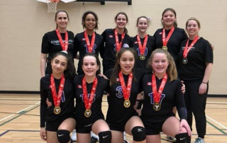 Burlington Defensa girls volleyball 14U Purple wins Gold