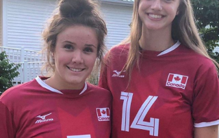 Burlington Defensa girls volleyball athletes in Youth National team
