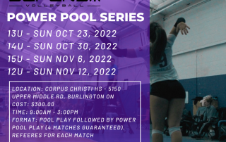 Burlington Defensa girls volleyball Power Pool Series 2022