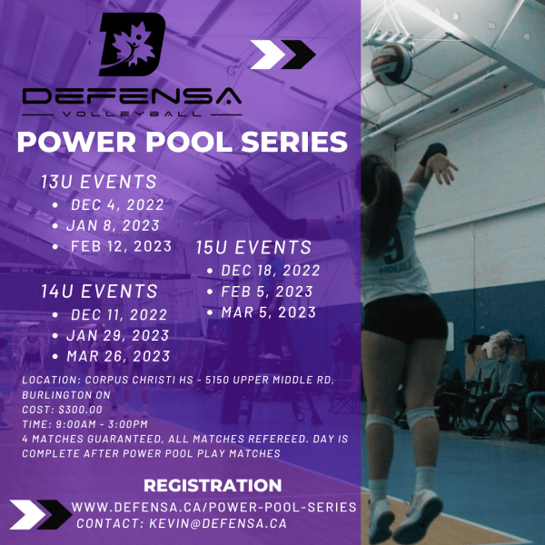 Power Pool Series 2022 Burlington Defensa Volleyball Club